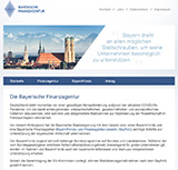 Internetauftritt der Bayerischen Finanzagentur